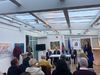 A Large Audience Gathered in the Mission Gallery for the Presentation Of a Book From the Writing Diplomats Program