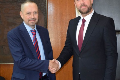Среща на посланик А. Ангелов с министъра на културата и туризма на РСМ З. Лютков 	