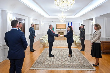 Ambassador Hristo Kraevski Presented Letters of Credence to the President of the Re-public of Kosovo Vjosa Osmani-Sadriu