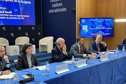 Minister Georg Georgiev Delivered a Lecture at the French Institute of International Relations in Paris 