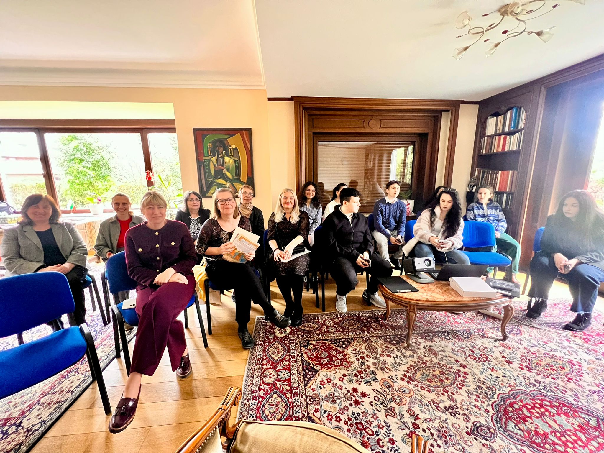 Presentation of a student project under the programme “The Untold Stories of Bulgarians” at the Embassy of the Republic of Bulgaria in Brussels