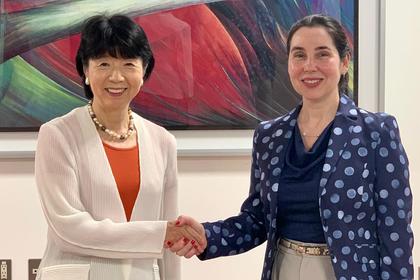 マリエタ・アラバジエヴァ大使、政策研究大学院大学の太田弘子学長と会談