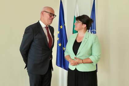Deputy Minister Ivanka Tasheva Held a Meeting with the Ambassador of the Kingdom of the Netherlands to the Republic of Bulgaria, Arthur den Hartog 