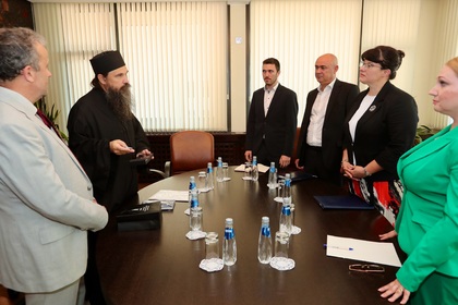 Deputy Minister Ivanka Tasheva Meets with the Abbot of Zograf Monastery, Archimandrite Gavriil